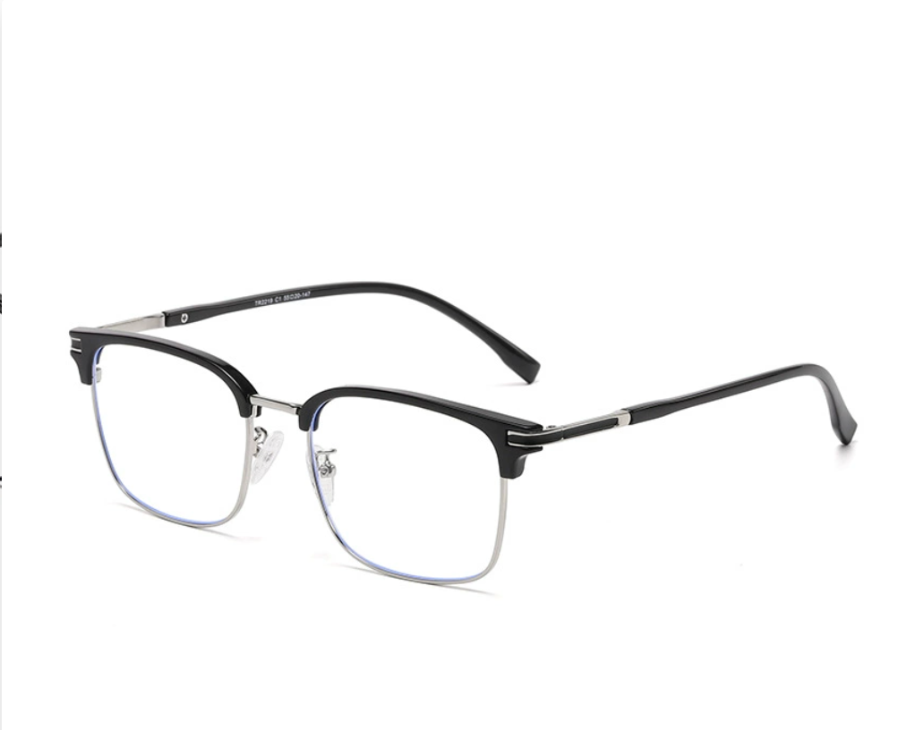 Pearl Accent Metal Frame Glasses