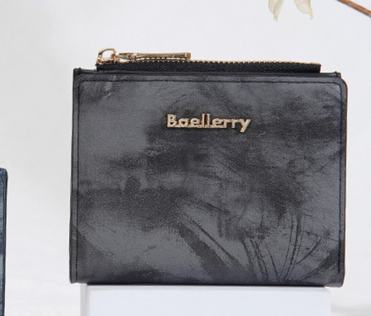 Baellerry Women’s Compact Wallet|Multiple Card Slots & Zipper Coin Pocket|Lightweight & Stylish|Ships from Spain Warehouse