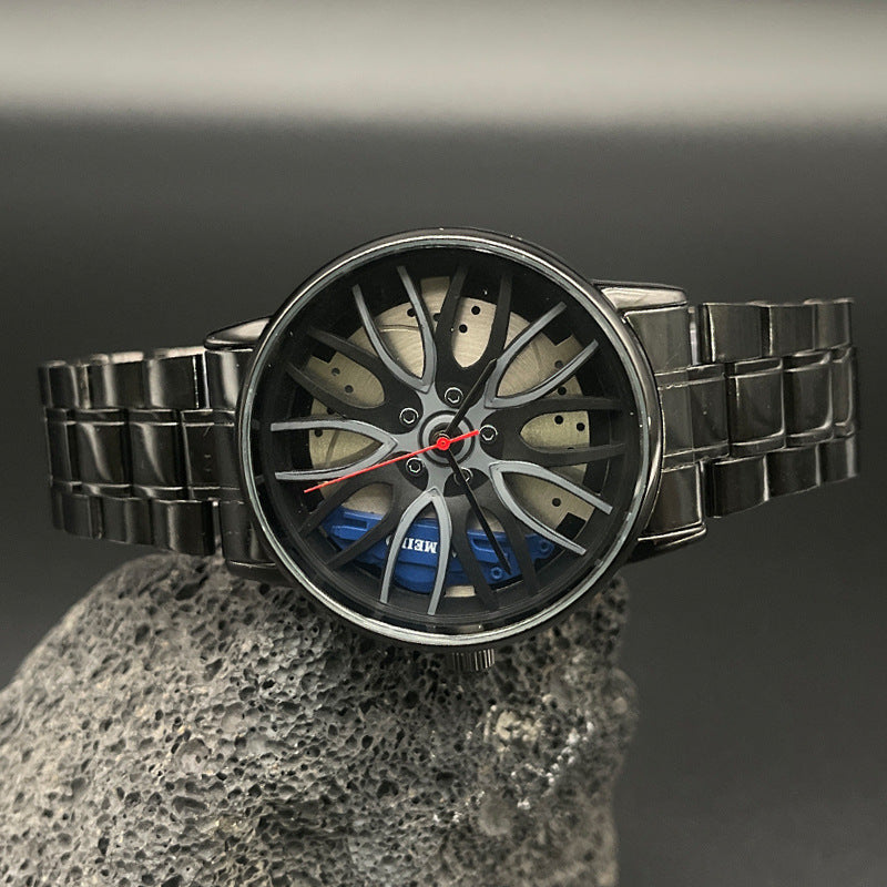 Men’s Stainless Steel Quartz Watch – 39mm Casual Analog Wristwatch – Multiple Colors