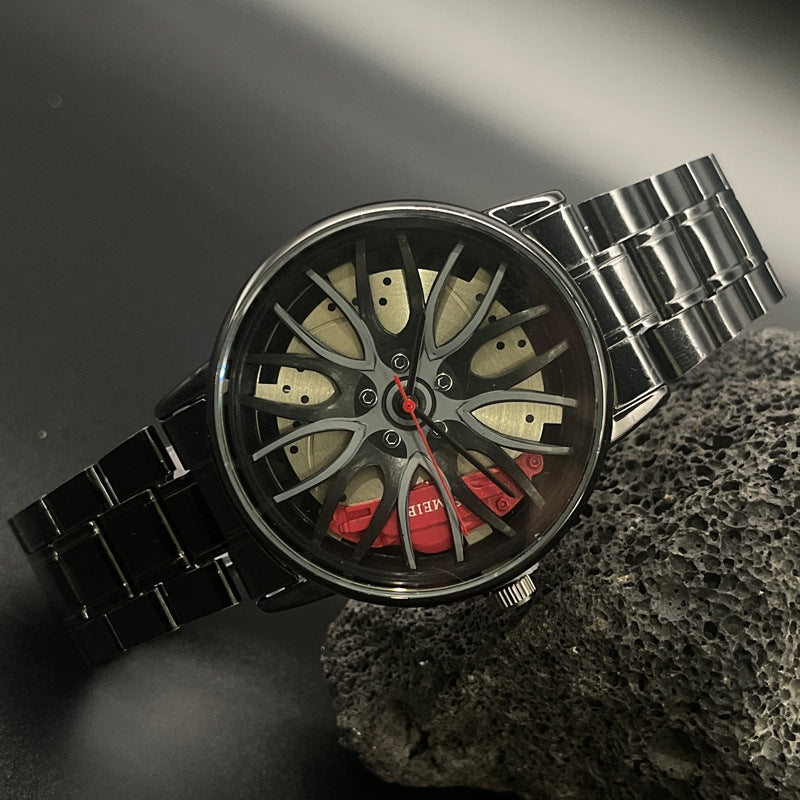 Men’s Stainless Steel Quartz Watch – 39mm Casual Analog Wristwatch – Multiple Colors