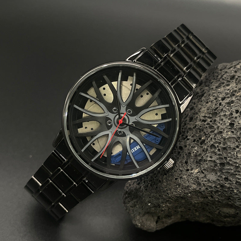 Men’s Stainless Steel Quartz Watch – 39mm Casual Analog Wristwatch – Multiple Colors