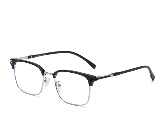 Pearl Accent Metal Frame Glasses