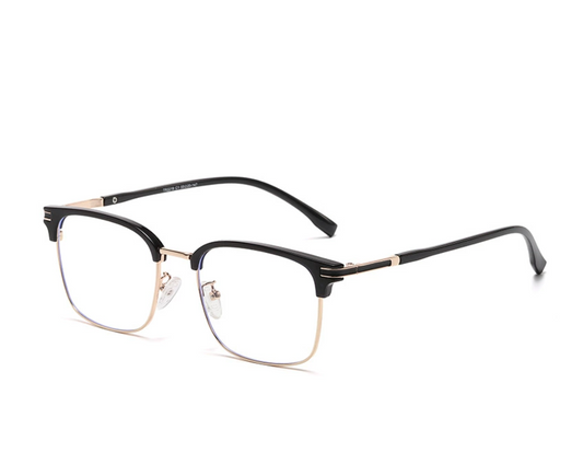 Pearl Accent Metal Frame Glasses