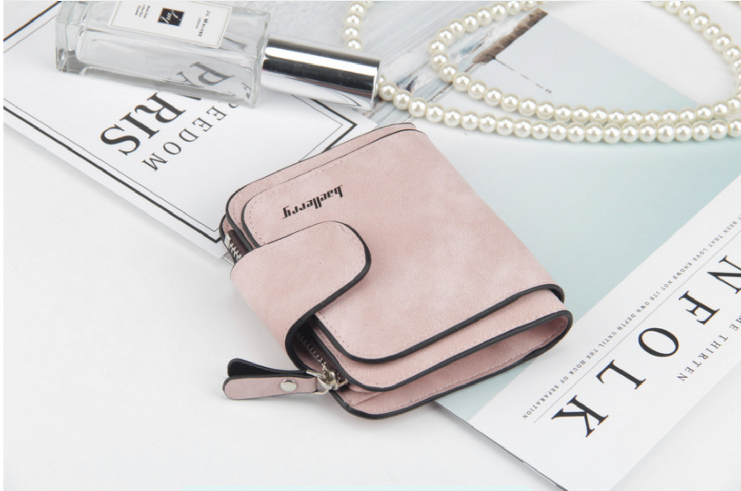 Women's Anti-Theft Multi-Card Suede Wallet | Cute Student Coin Purse | Short Button Wallet