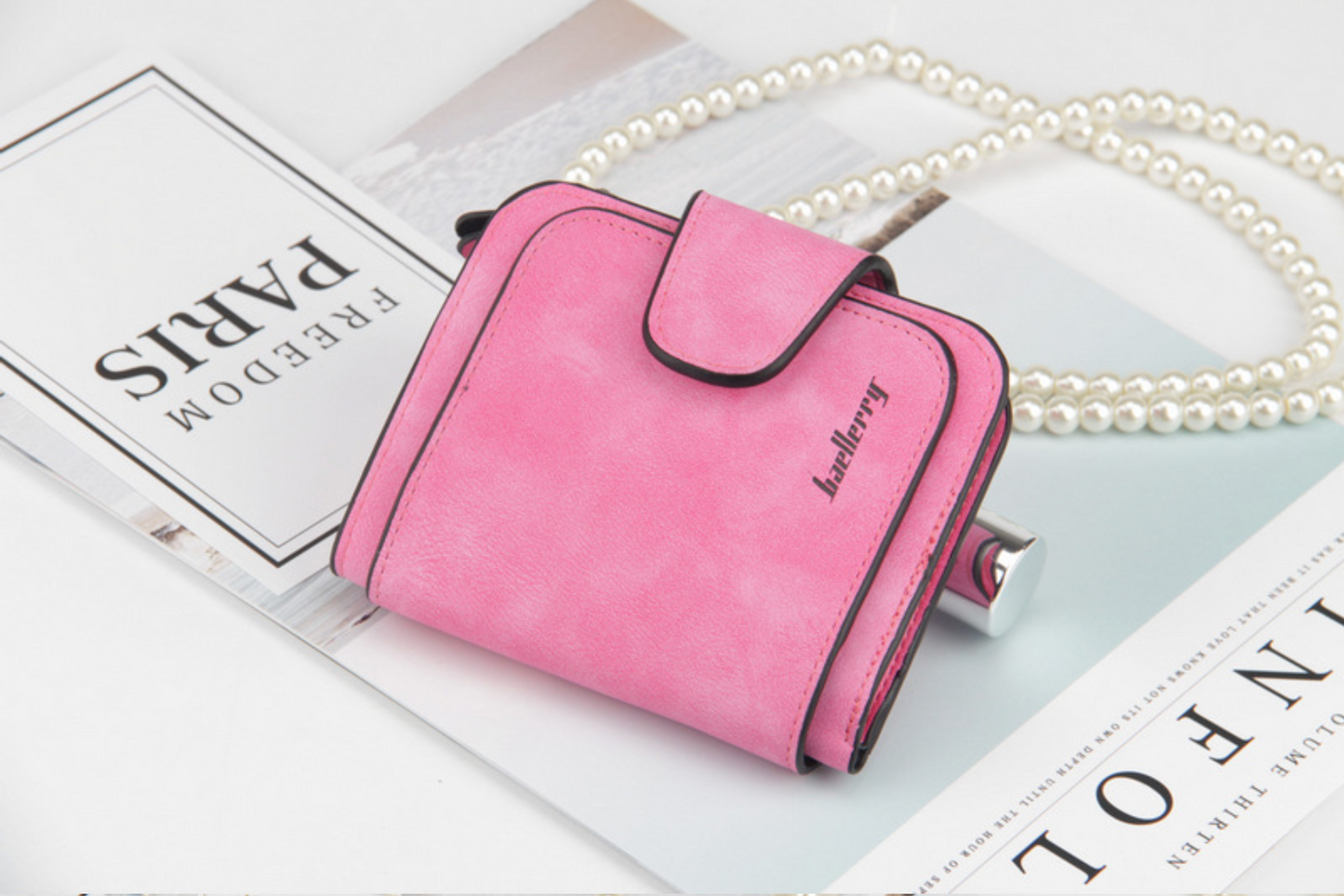 Women's Anti-Theft Multi-Card Suede Wallet | Cute Student Coin Purse | Short Button Wallet