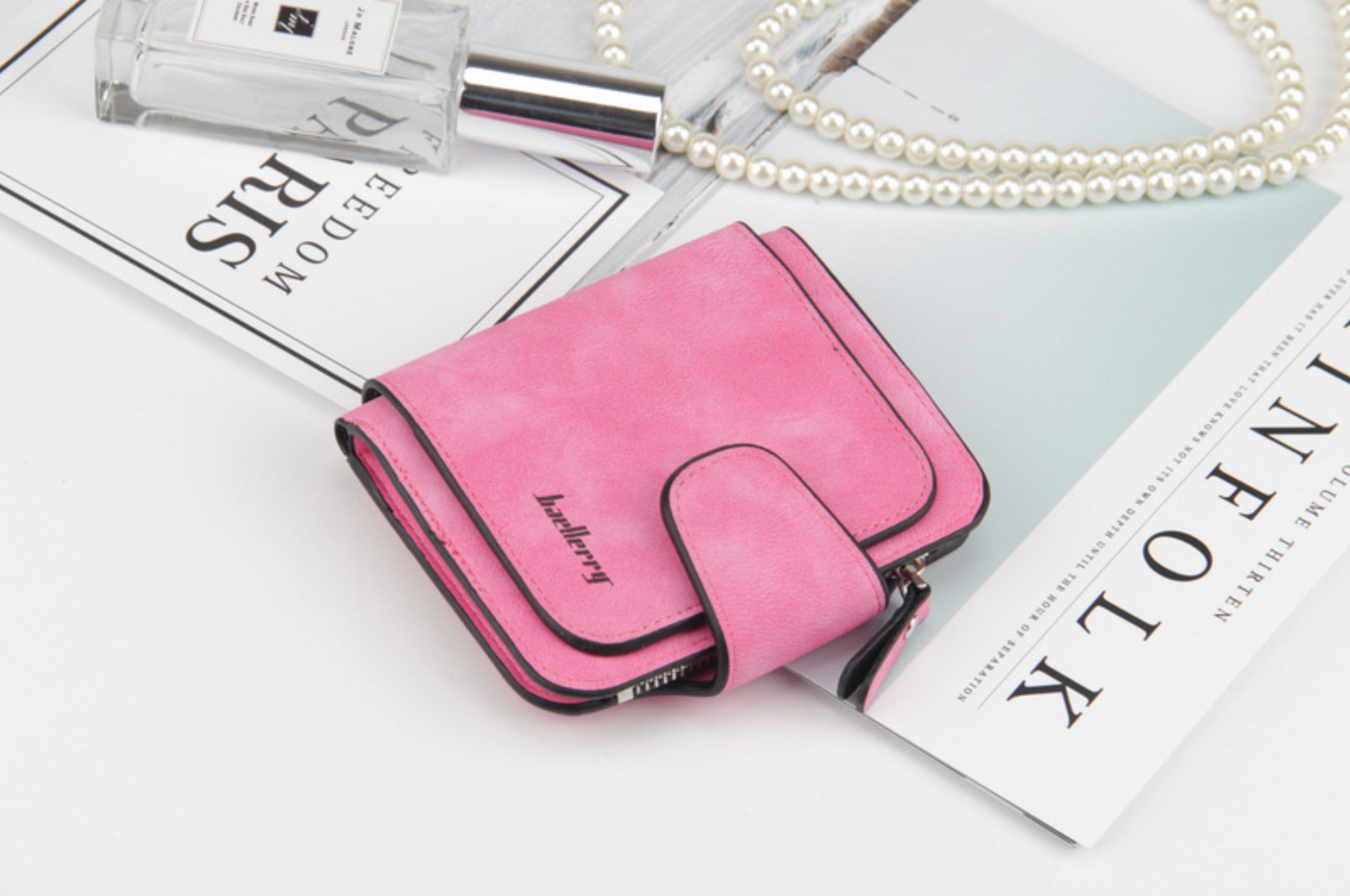 Women's Anti-Theft Multi-Card Suede Wallet | Cute Student Coin Purse | Short Button Wallet