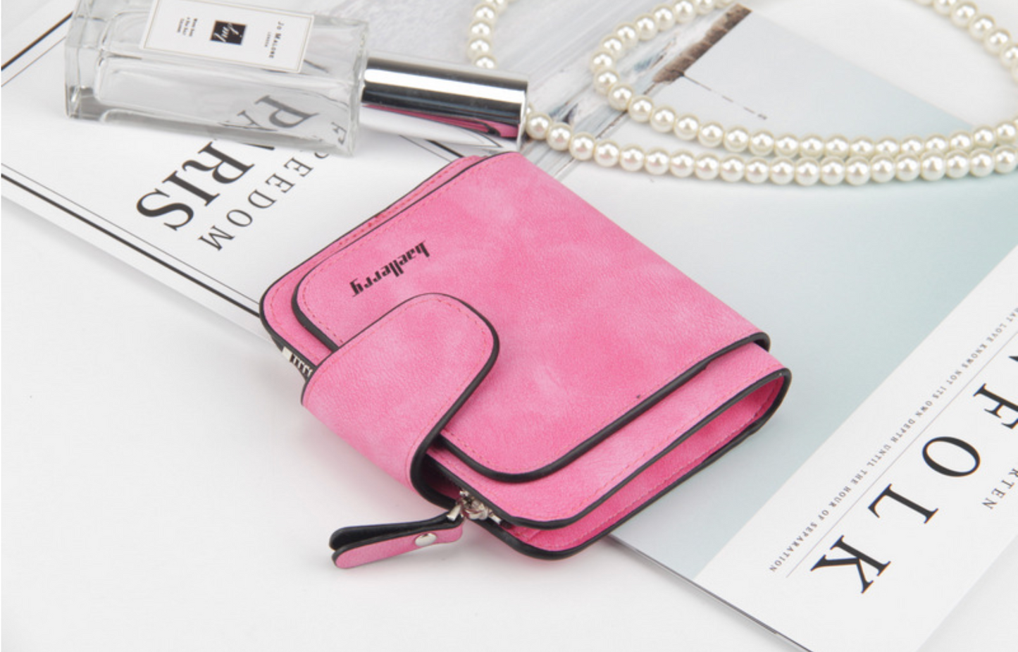 Women's Anti-Theft Multi-Card Suede Wallet | Cute Student Coin Purse | Short Button Wallet