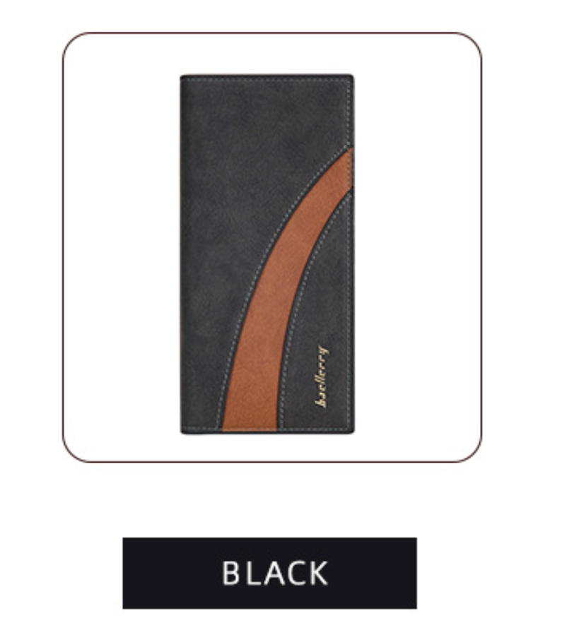 BAELLERRY Men’s Long Wallet｜Large Capacity Card Holder｜RFID Blocking｜Fast Shipping from Spain Warehouse