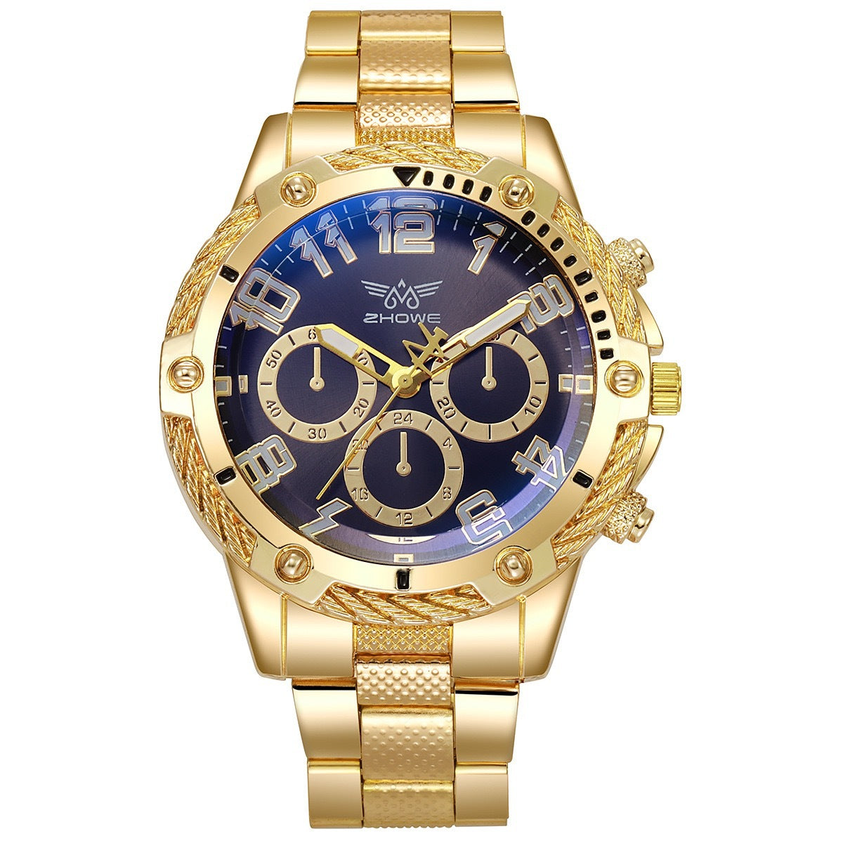 Luxury Gold Decorative Quartz Watch for Men – 41mm