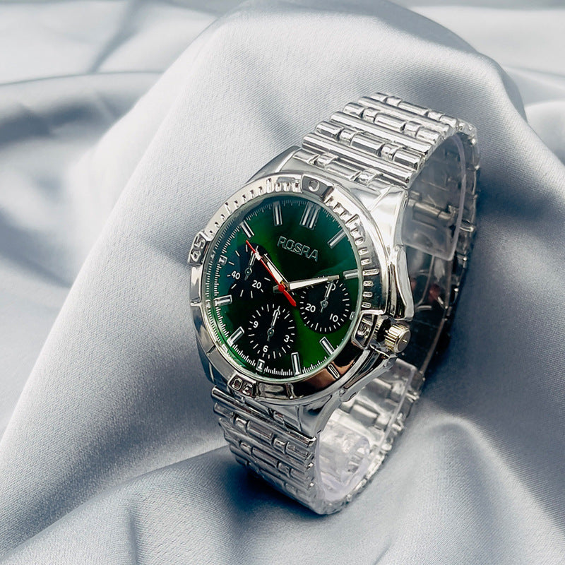 Luxury Gold Stainless Steel Quartz Watch – 45mm Men’s Watch