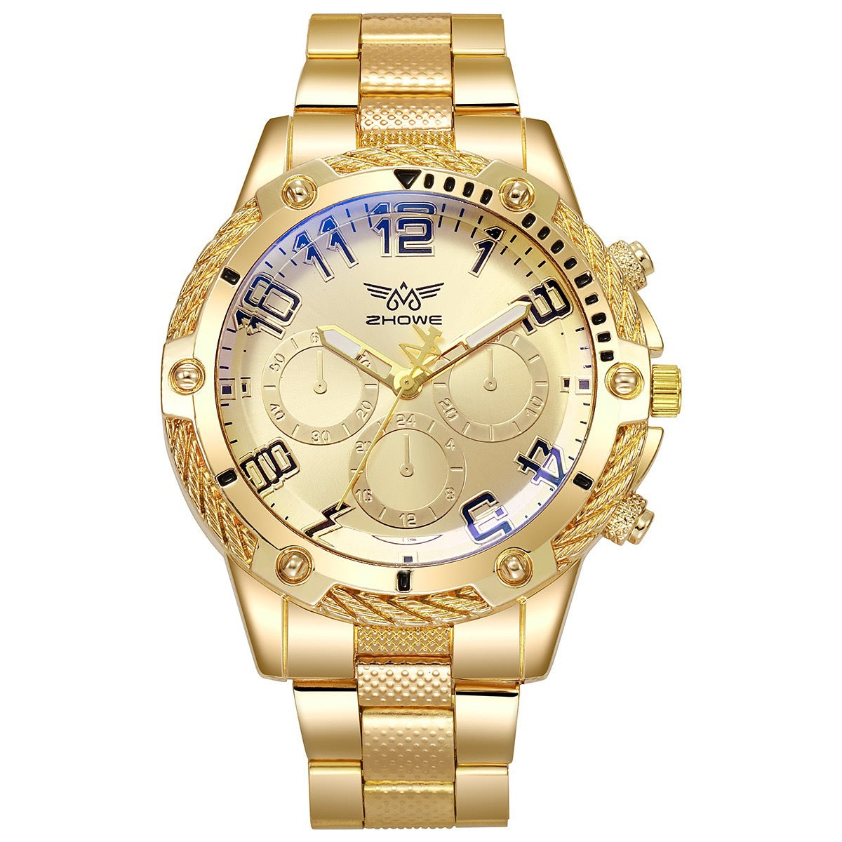Luxury Gold Decorative Quartz Watch for Men – 41mm