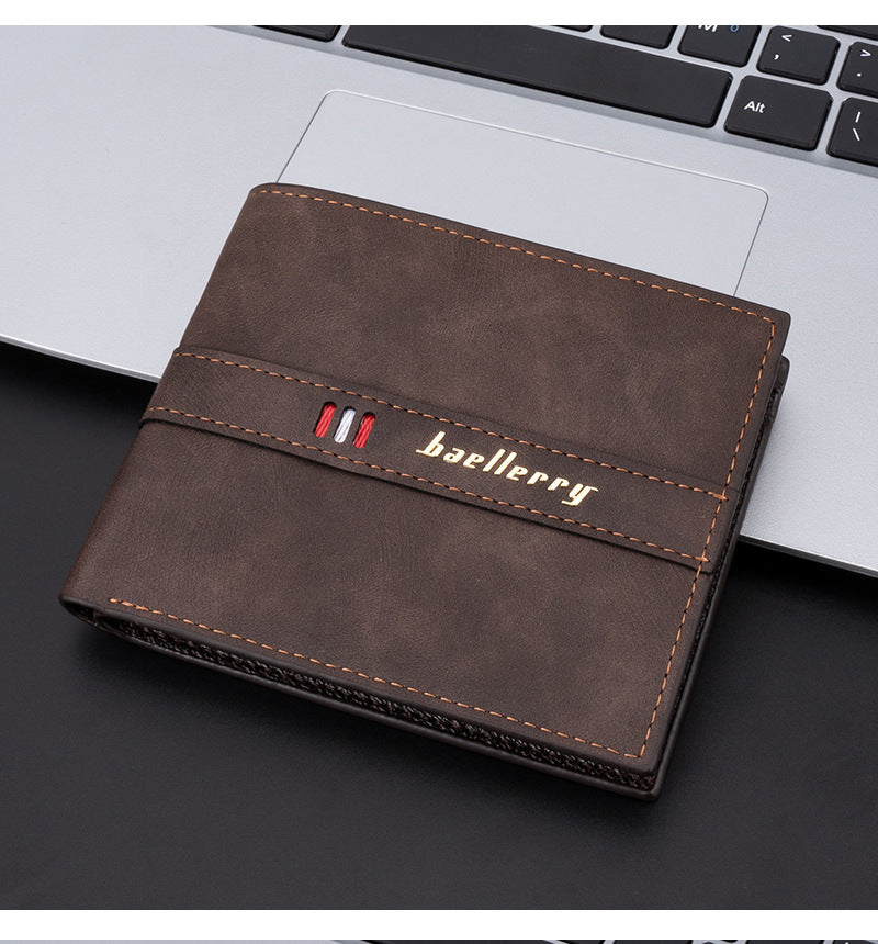 Baellerry Men’s Slim Bifold Wallet｜Minimalist PU Leather Card Holder｜Fast Shipping from Spain Warehouse