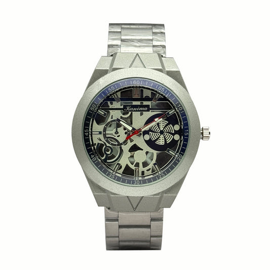 Men’s 46mm Fashion Quartz Watch – Alloy Case & Stainless Steel Band – Multi Dial Styles