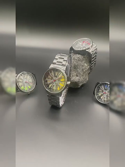 Men’s Stainless Steel Quartz Watch – 39mm Casual Analog Wristwatch – Multiple Colors